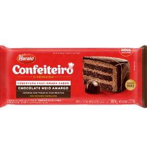 Cobertura Confeiteiro Harald Fracionada Chocolate Meio Amargo