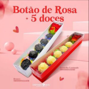 Caixa 5 Doces e Flor