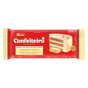 Cobertura Confeiteiro Harald Fracionada Chocolate Branco