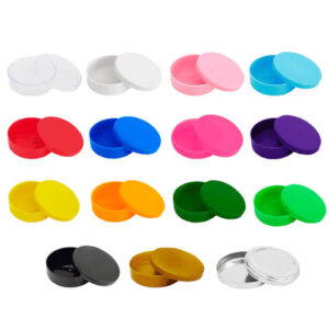 LATINHA PLASTICO VARIAS CORES C/10
